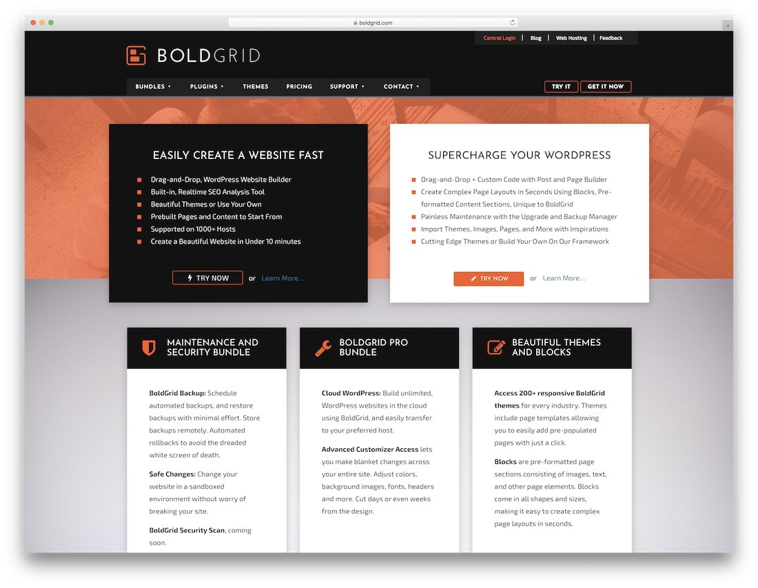I migliori costruttori di siti Web per piccole imprese di boldgrid
