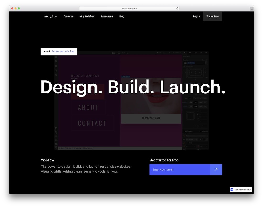 webflow 学校和教师网站建设者