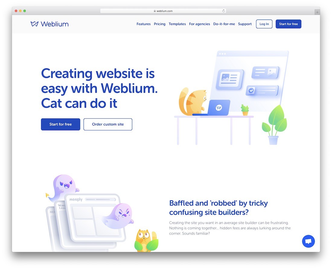 pembuat situs web satu halaman gratis weblium