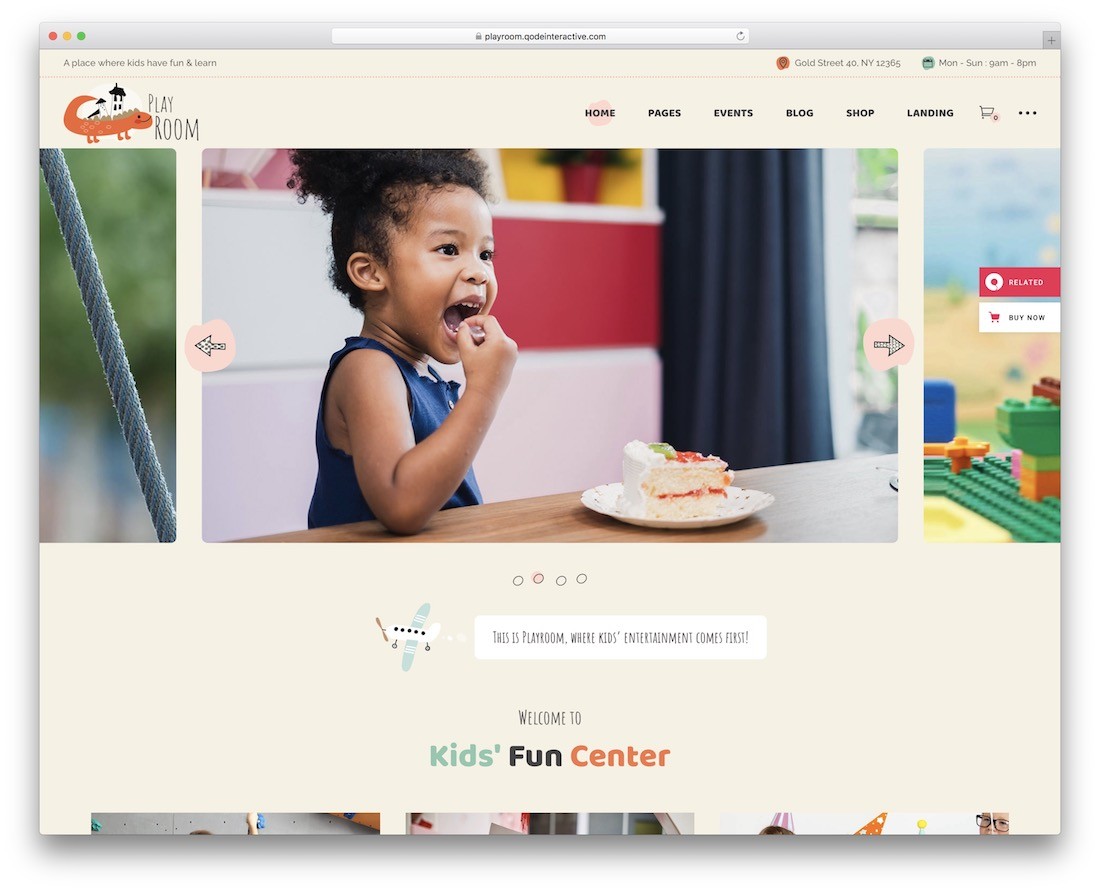 游戏室儿童 wordpress 主题