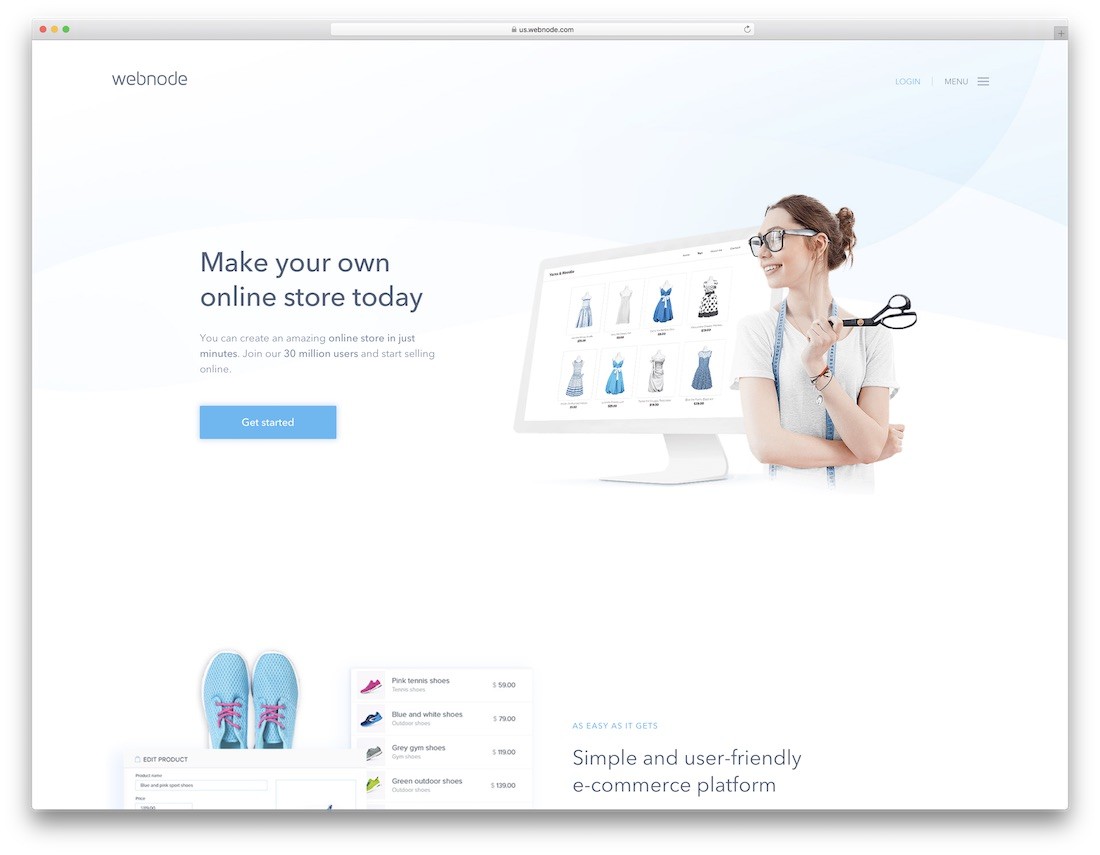webnode 在线商店构建器