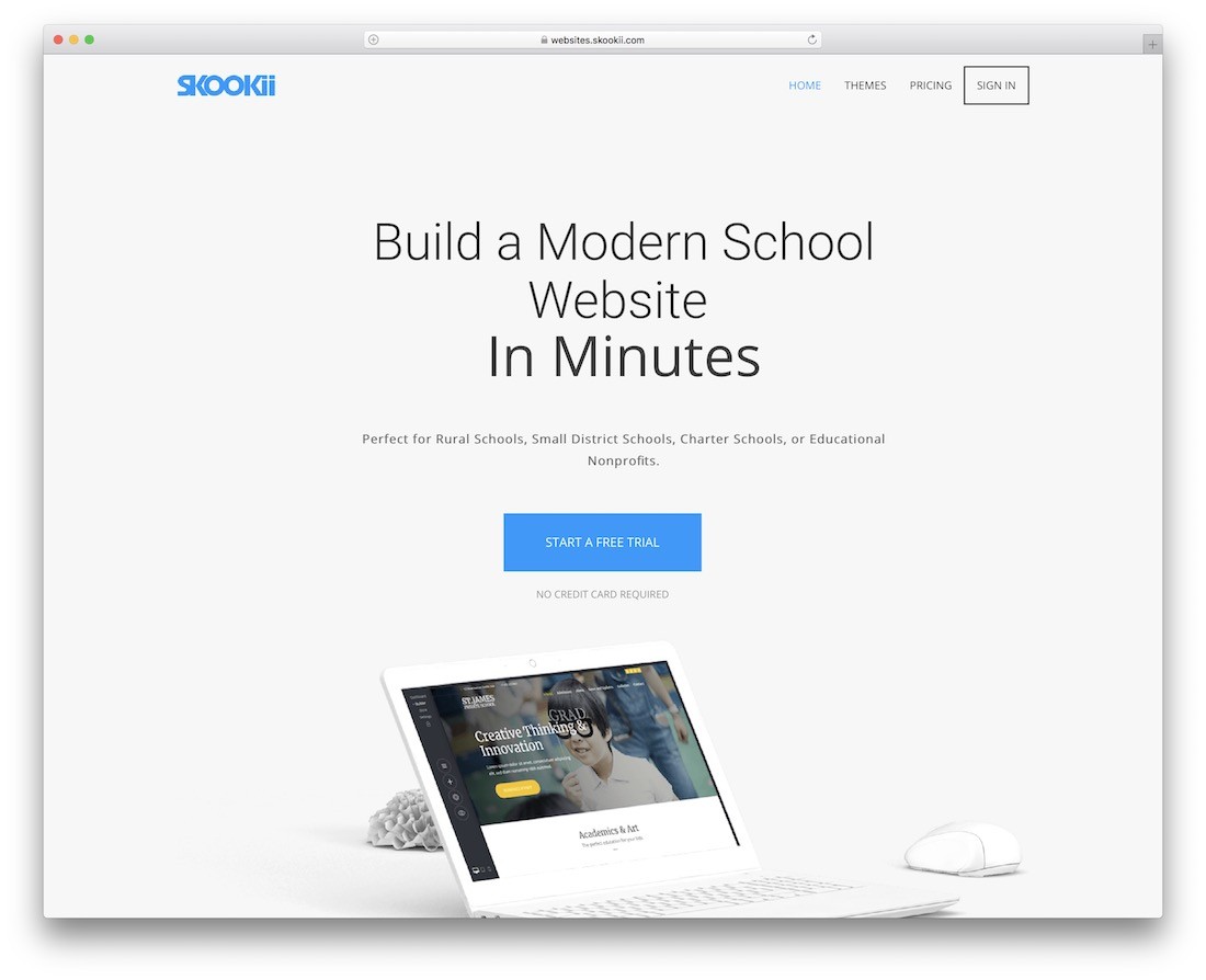 pembuat situs web pendidikan skookii