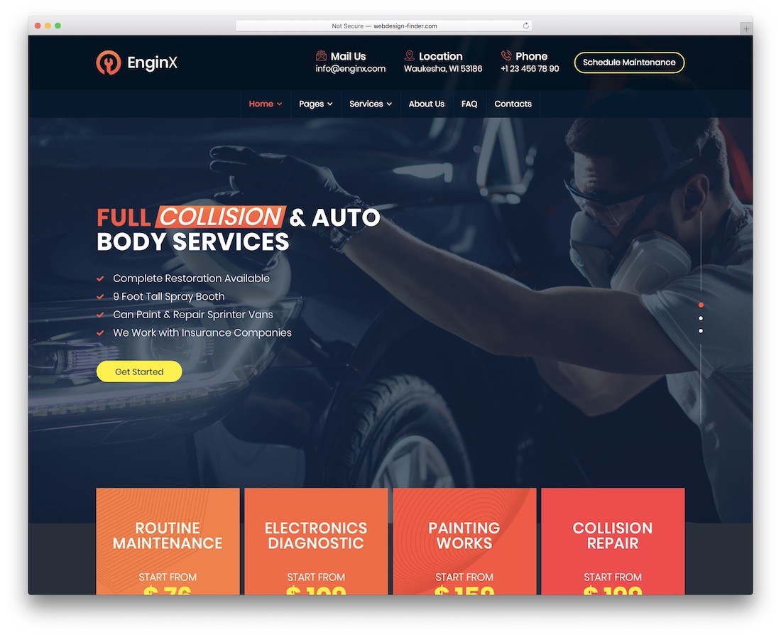 tema wordpress enginx