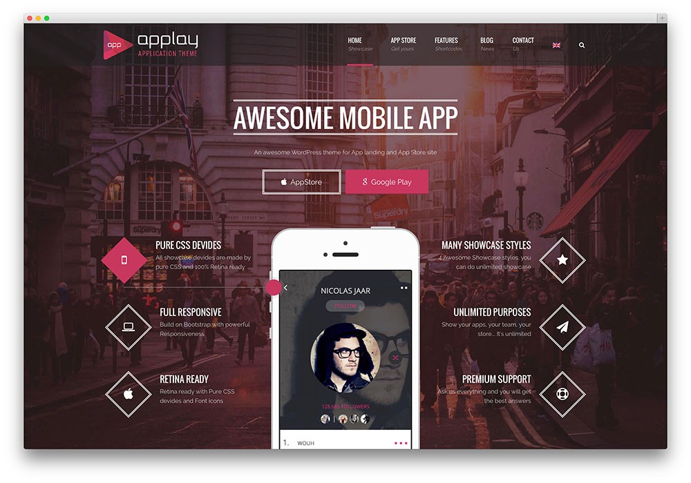 applay - 应用登陆页面主题