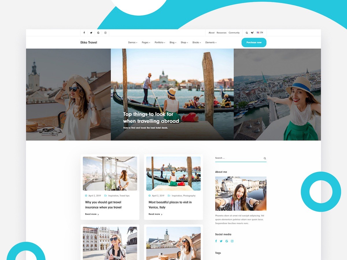 ekko 个人博客 wordpress 主题