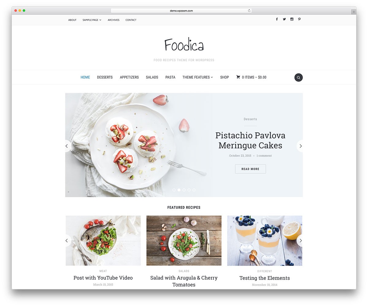 foodica-creative-blog-wordpress-网站模板