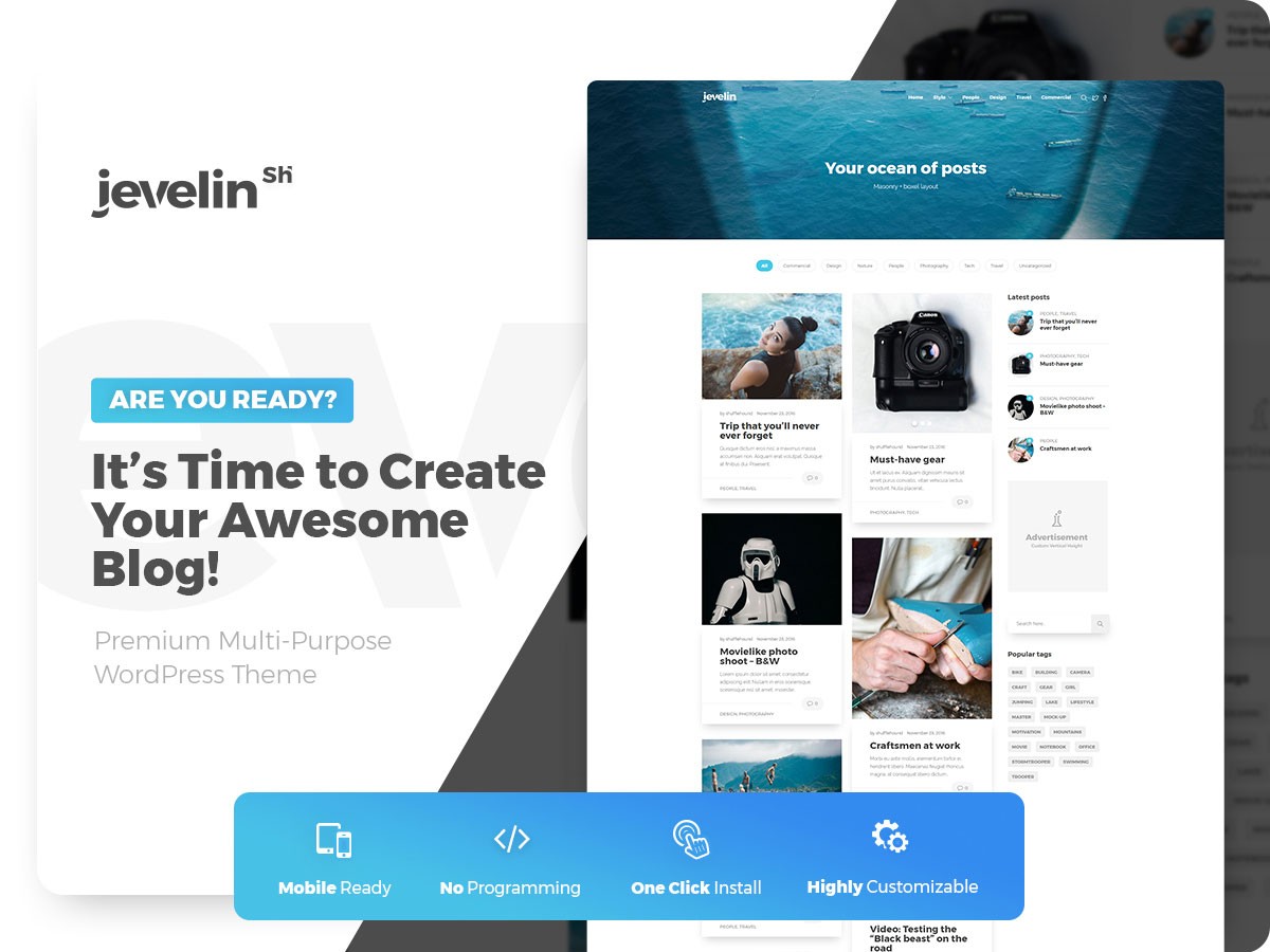 Jevelin - WordPress 博客主题
