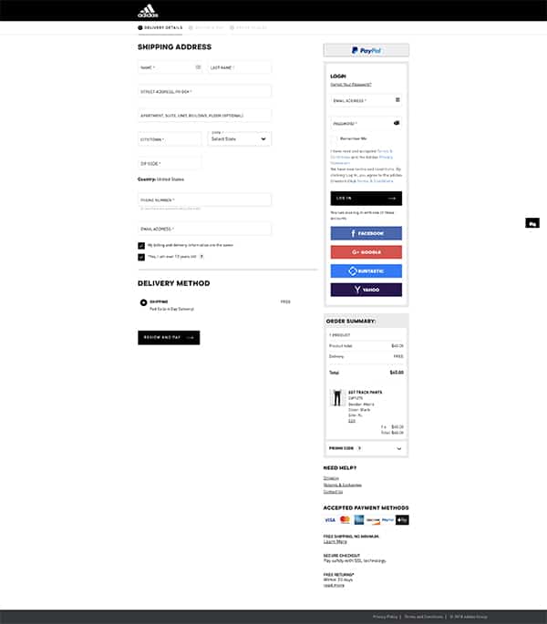 adidas E-ticaret Ödeme Dönüşüm Oranları