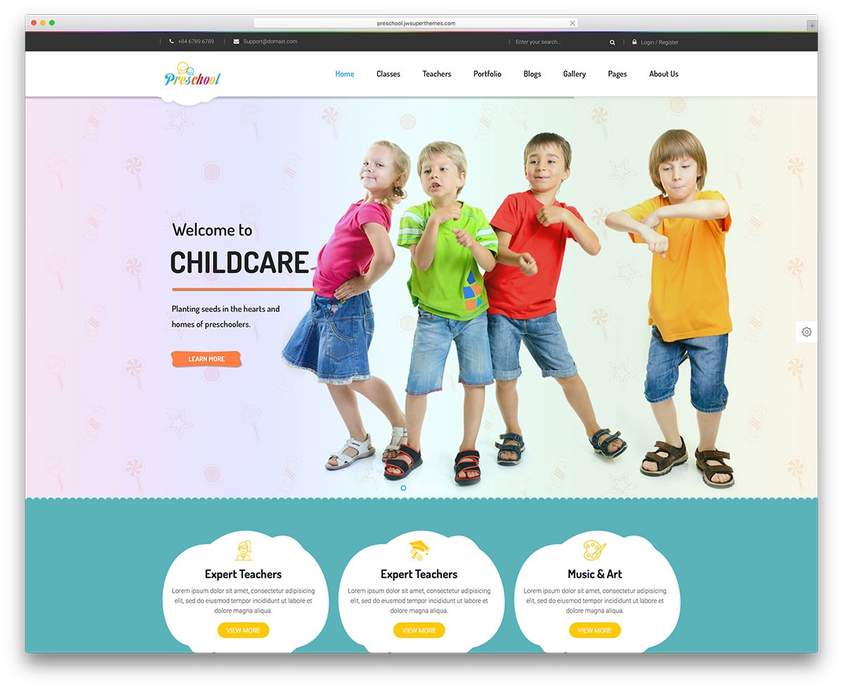 preschool-wordpress-website-template