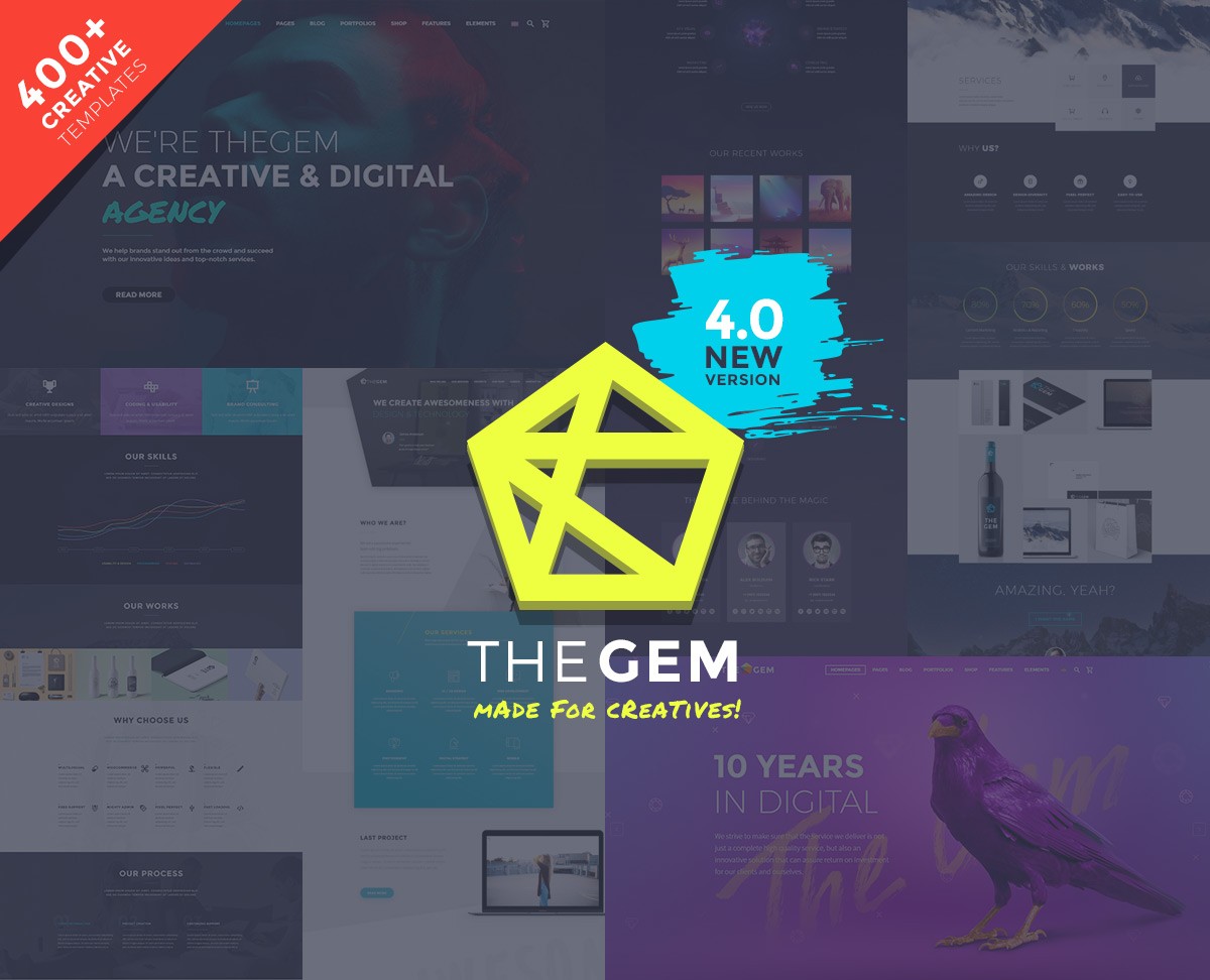 motyw WordPress agencji kreatywnej