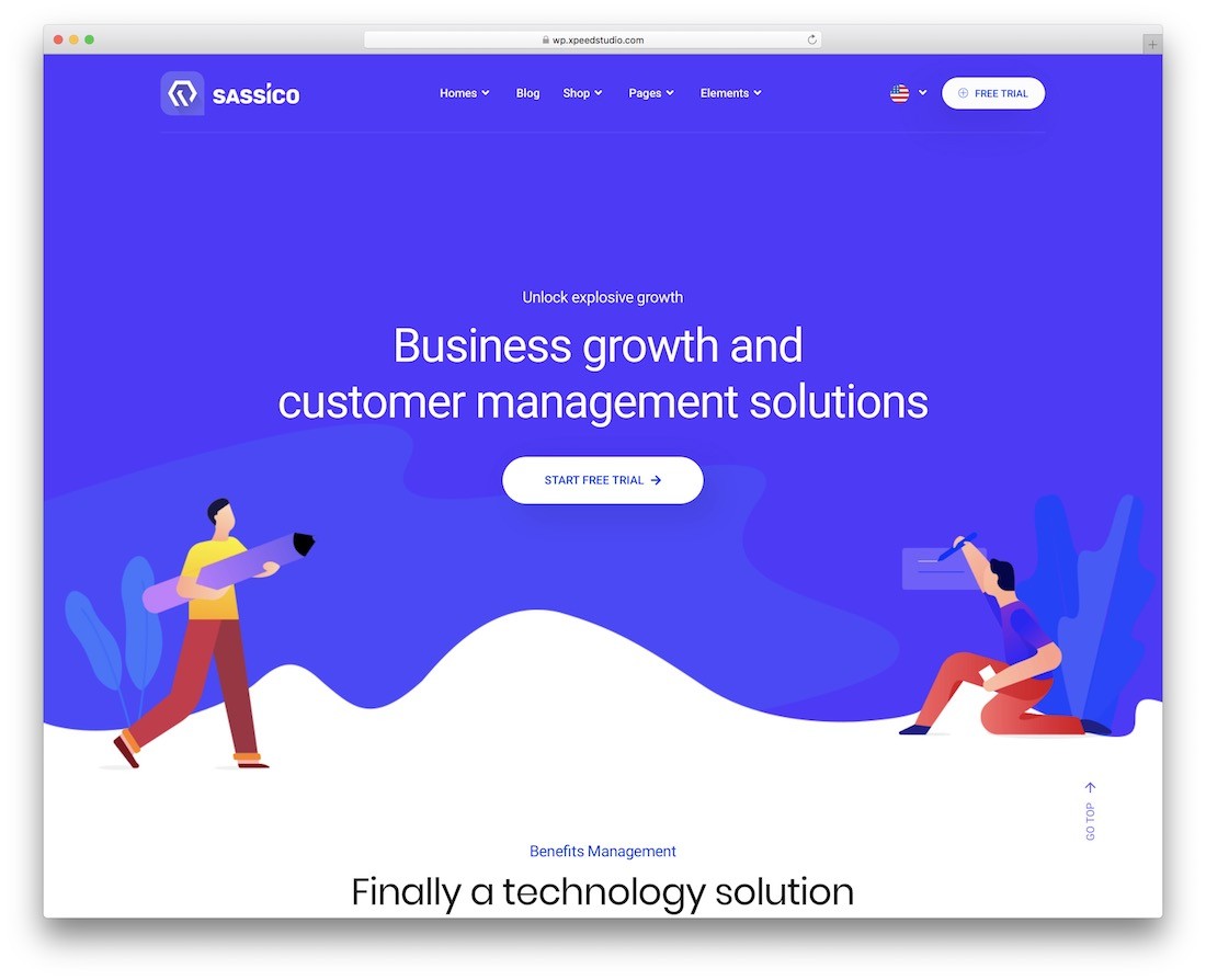 motyw wordpress agencji kreatywnej sassico