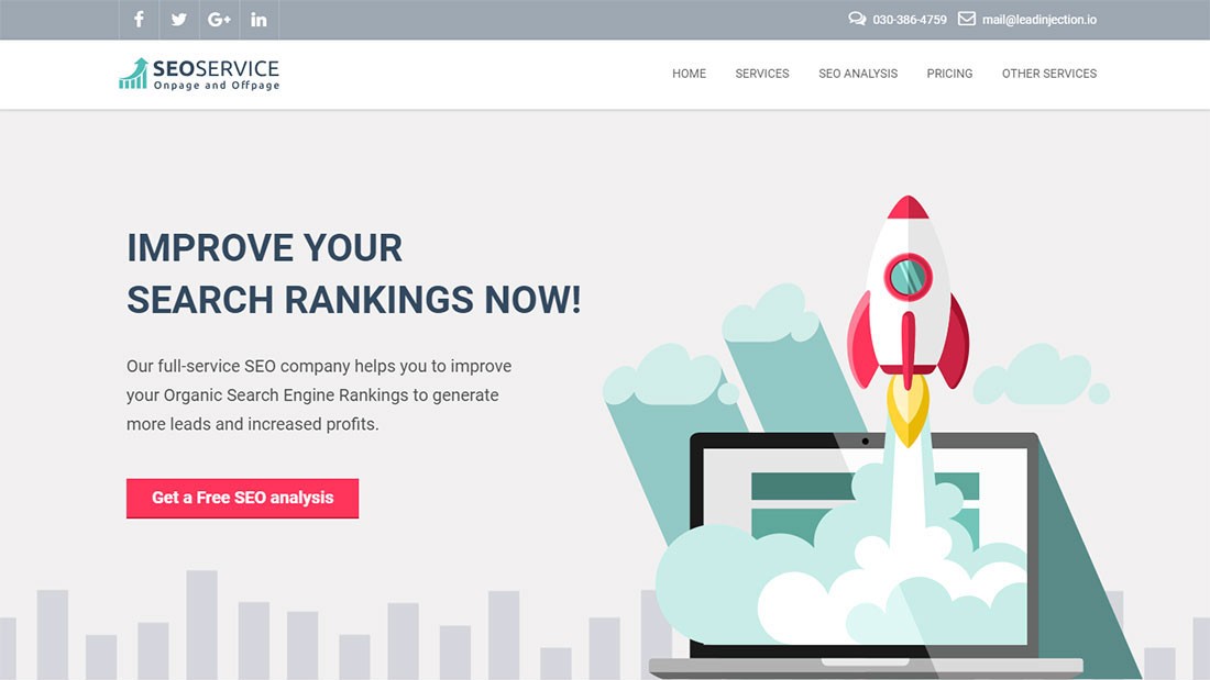 Leadinjection SEO 대행사 WordPress 테마