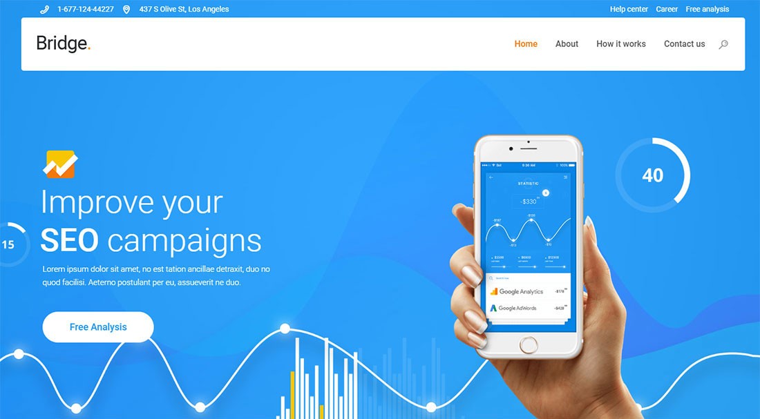 Bridge Seo Agency WordPress 테마