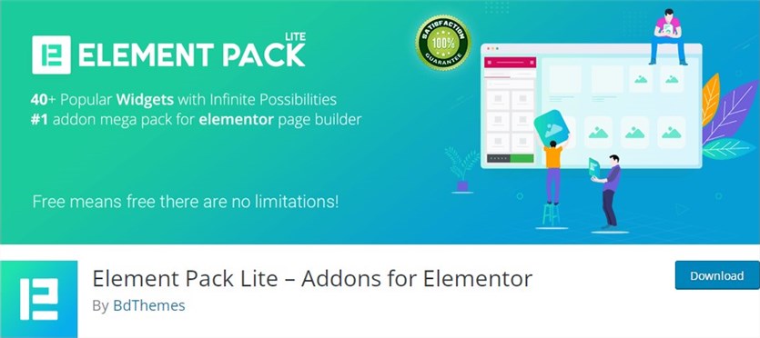 Complemento WP Element Pack Elementor