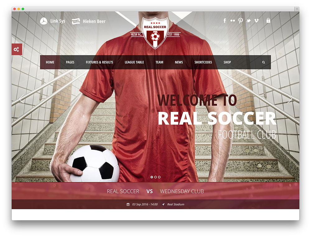 本物のサッカー-サッカークラブのテーマ