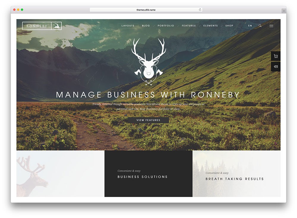 ronneby 多用途 wordpress 主题