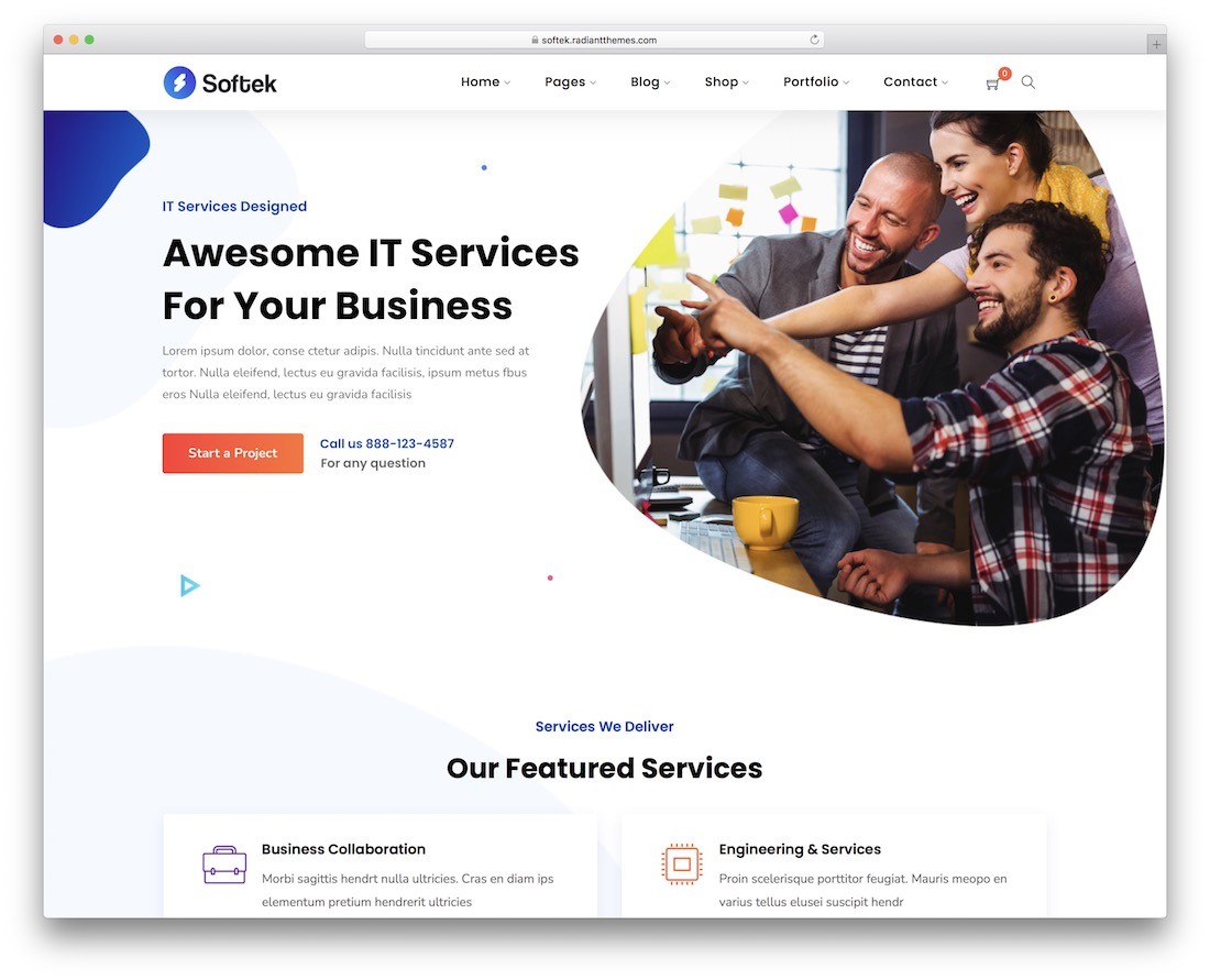 softek wordpress 主题
