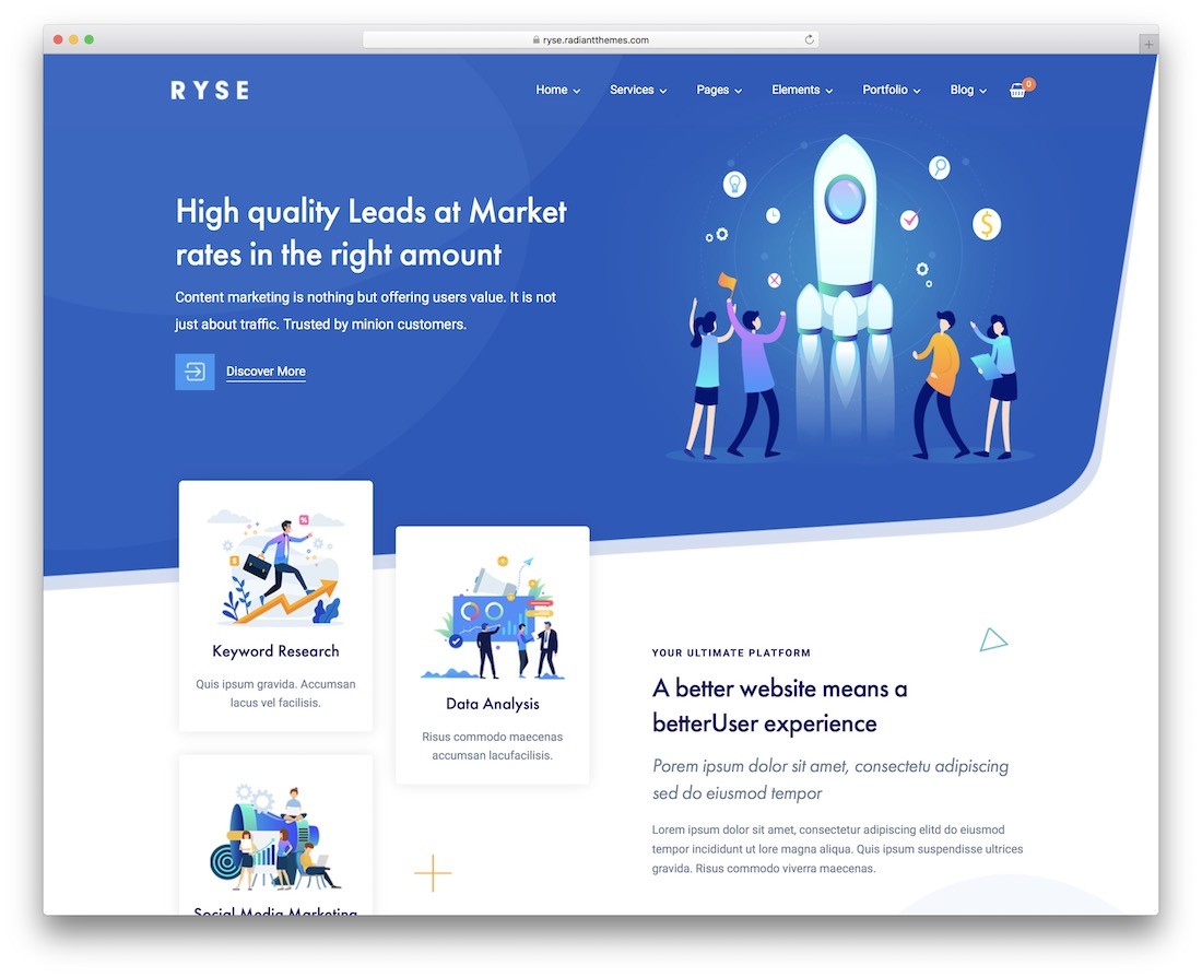 ryes 拖放 wordpress 主题