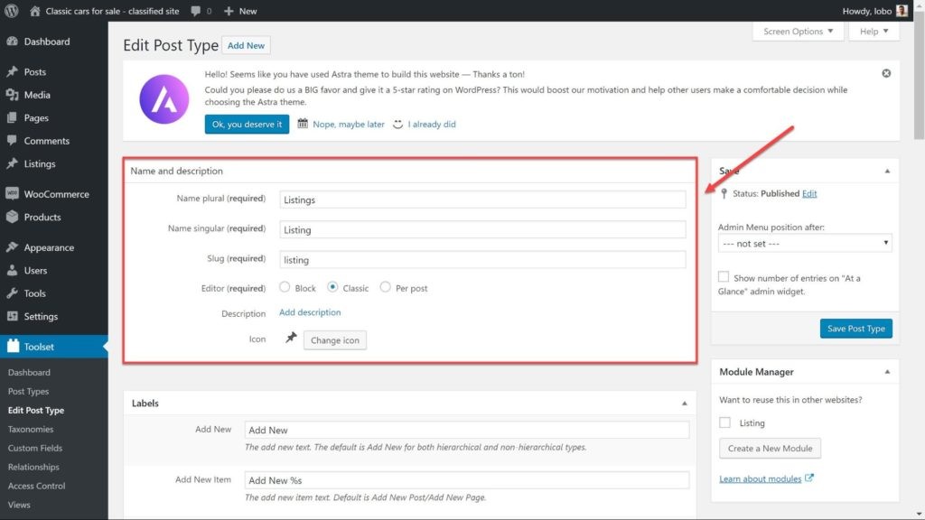 Пользовательский тип записи для сайтов каталогов с WordPress