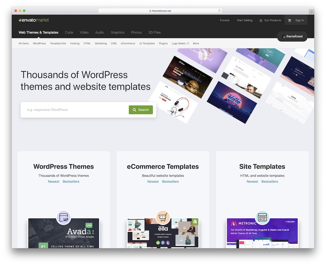 Платформа envato market для продажи цифрового продукта