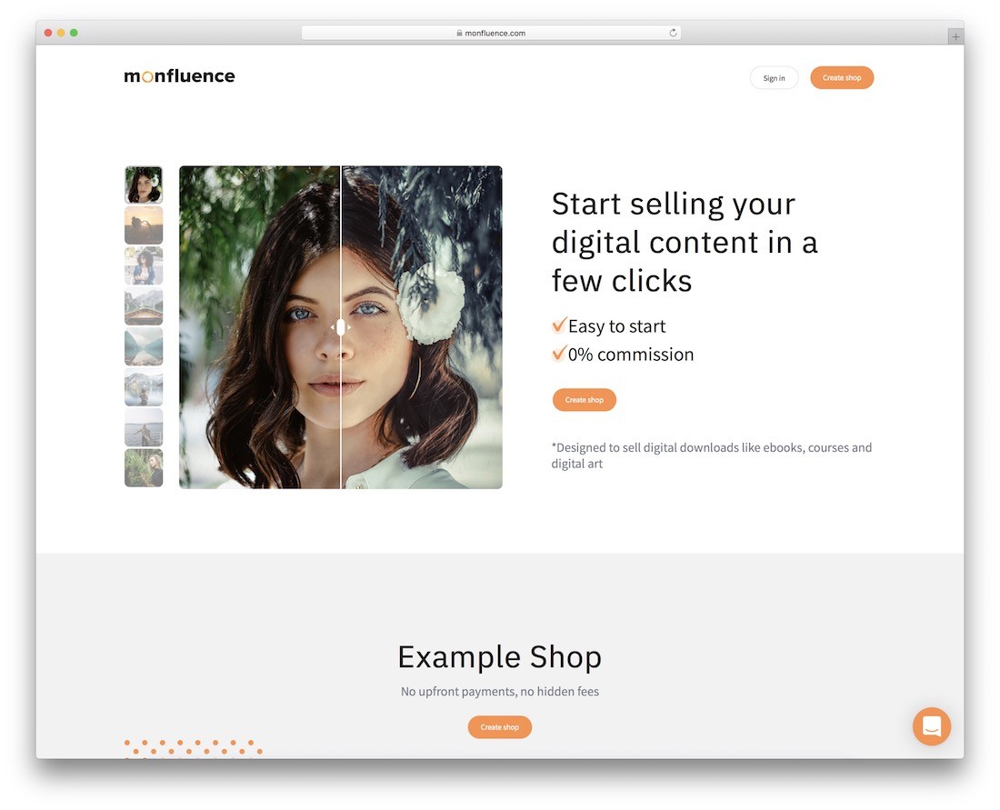 monfluence платформа для продажи цифровых продуктов