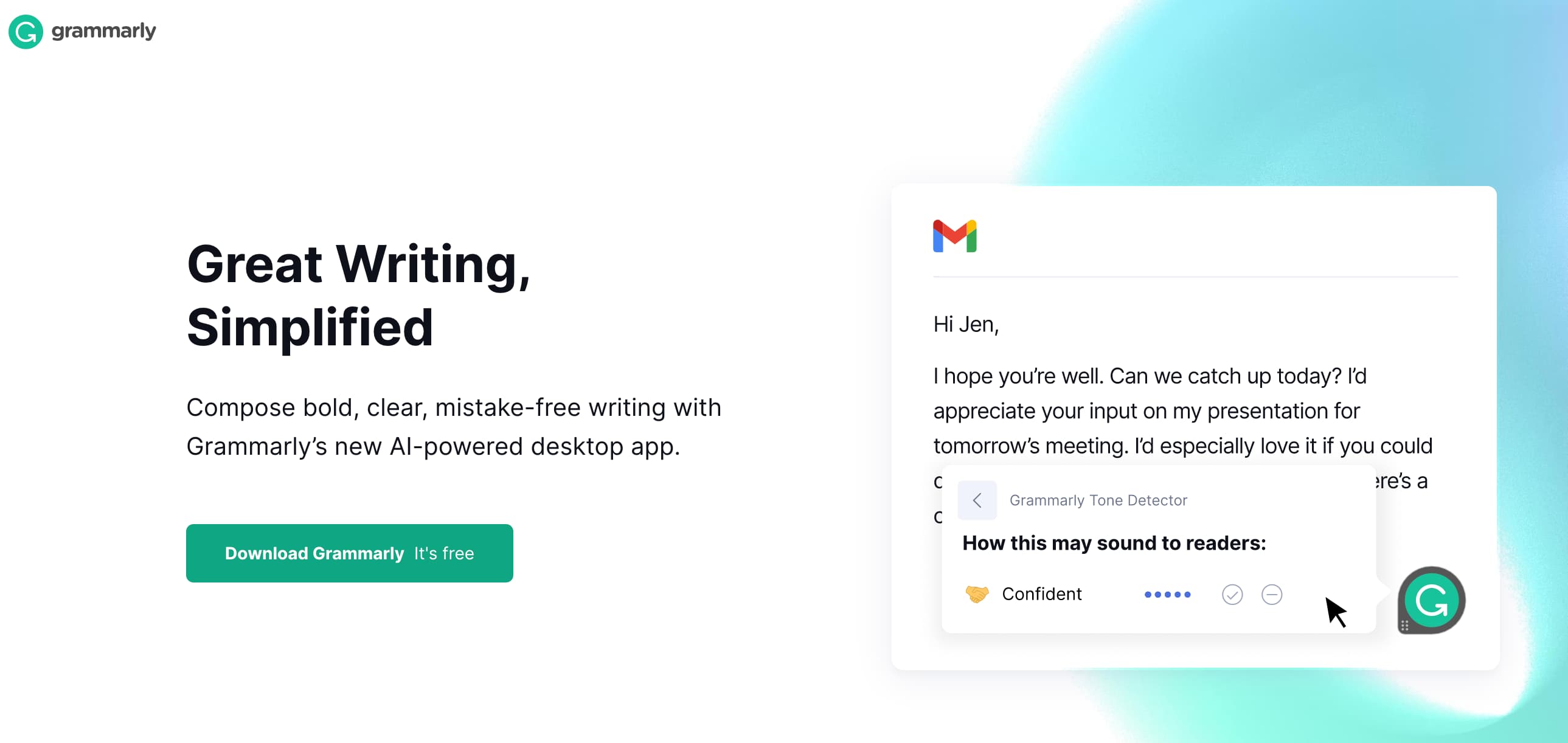 Grammarly 최고의 문법 검사기