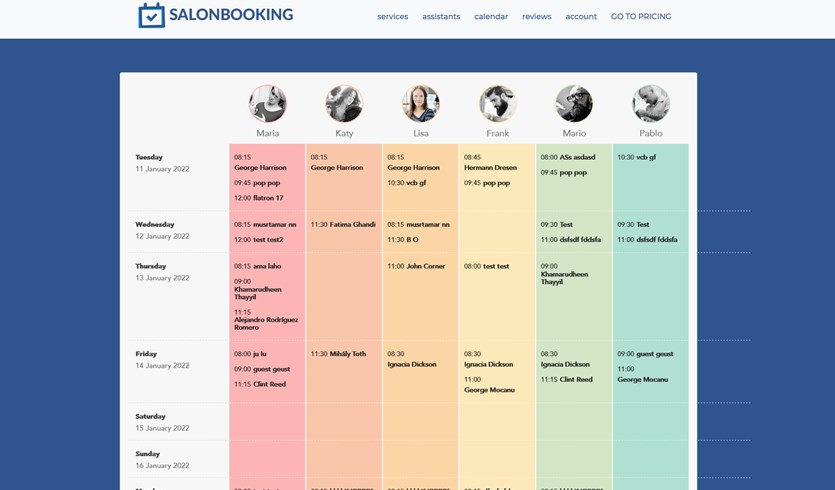 Plugin de planificare wp de rezervare la salon