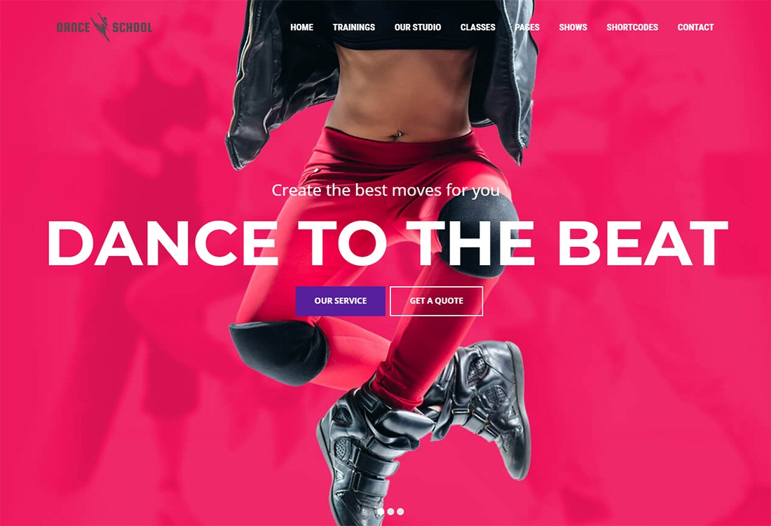 Tema WordPress Dance Studio
