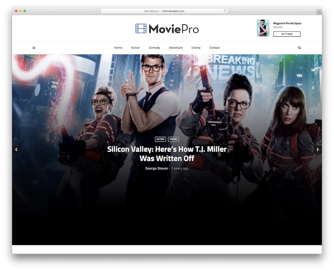 thème wordpress des films magplus