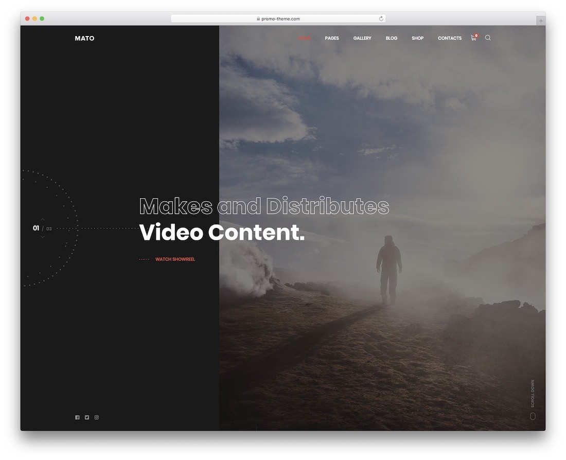 thème wordpress des films mato