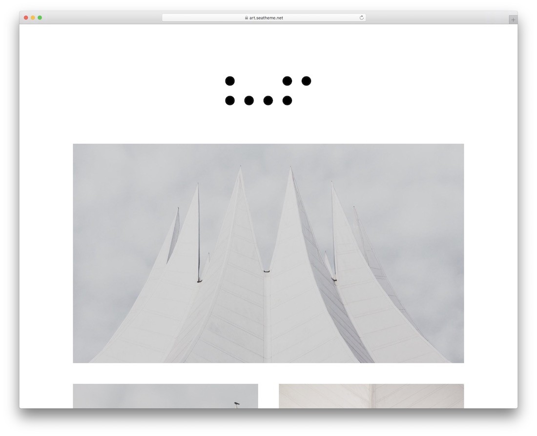 artă simplă temă wordpress