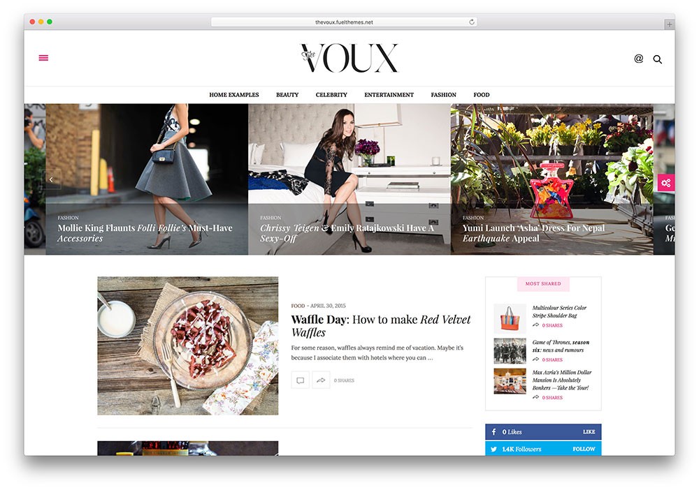 tema revistei Voux clan