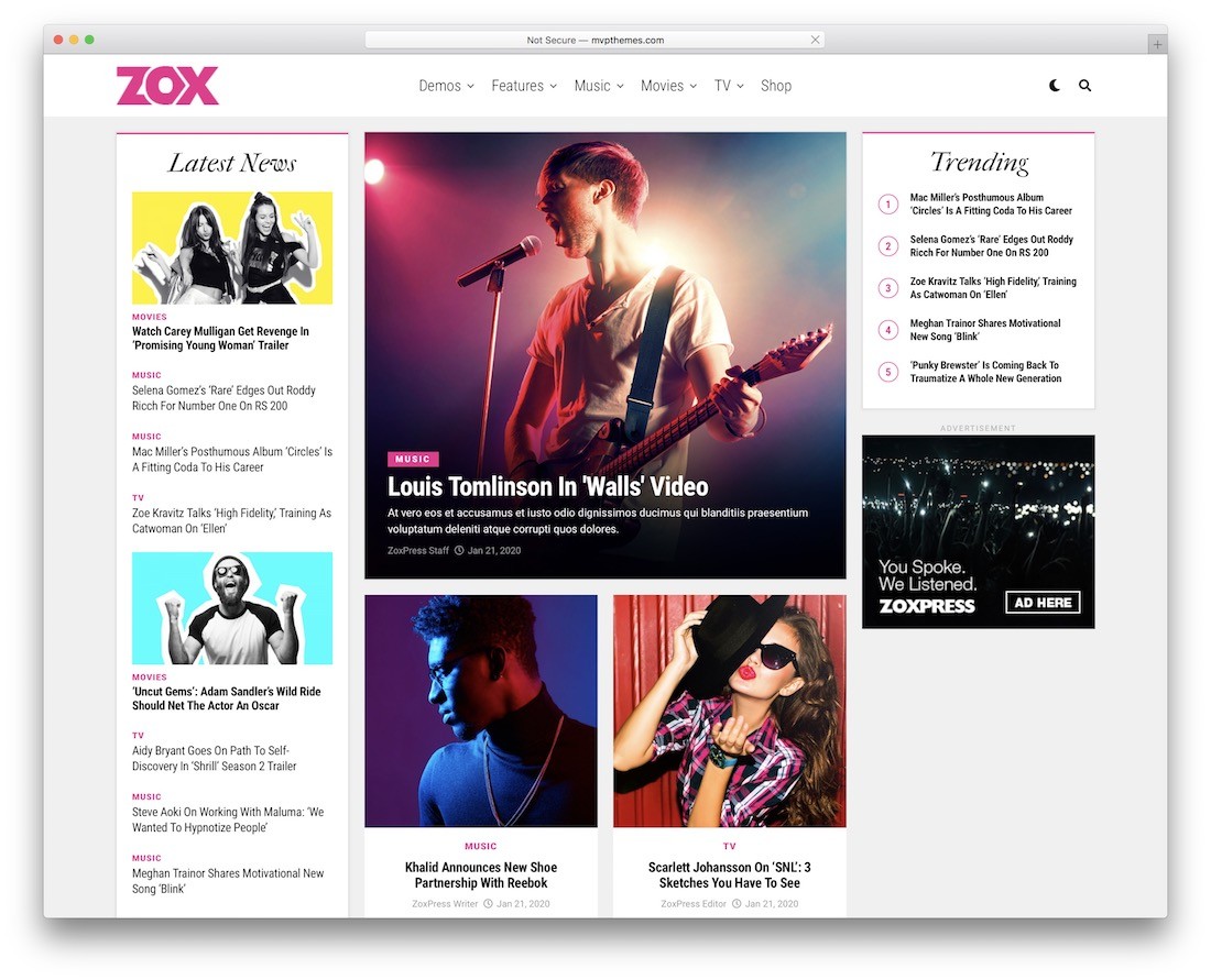 tema zoxpress adsense wordpress