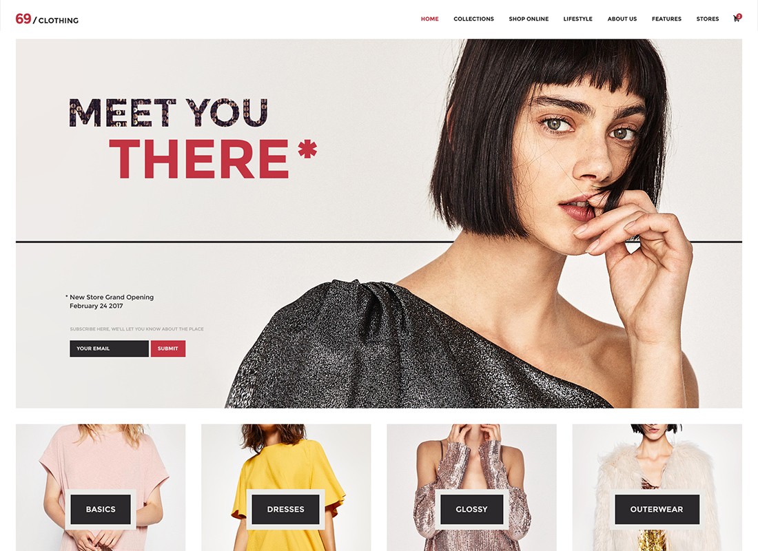 69 Vêtements | Thème WordPress pour magasin de marque et boutique de mode