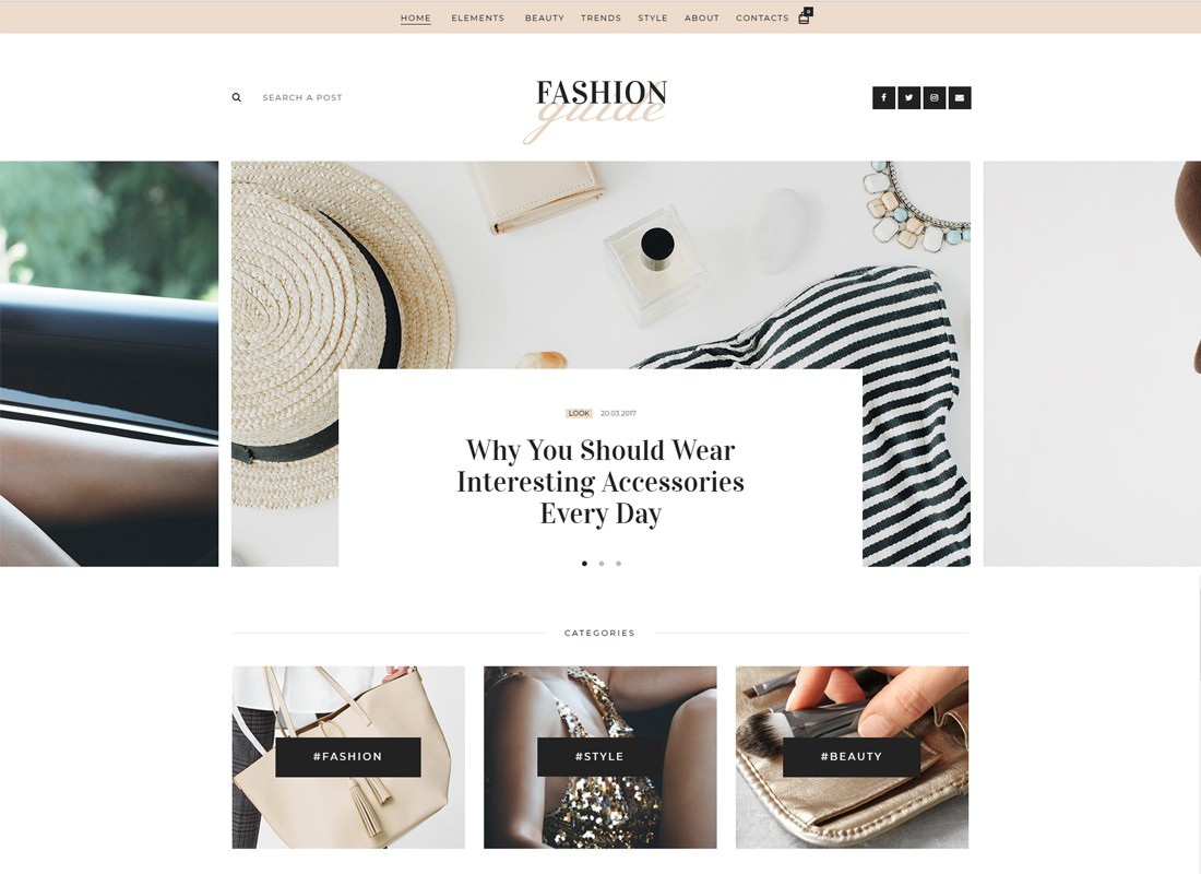 Guide de la mode | Magazine en ligne et blog de style de vie Thème WordPress