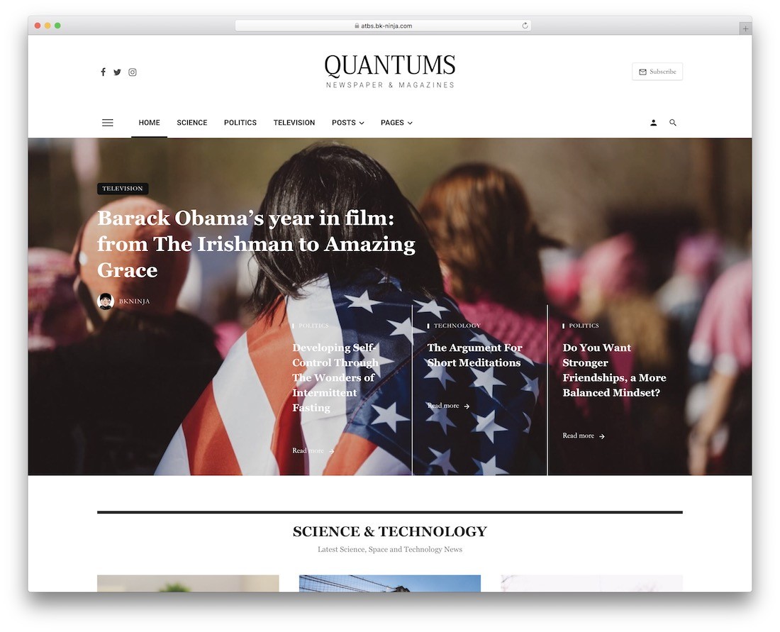 tema wordpress notizie ceris