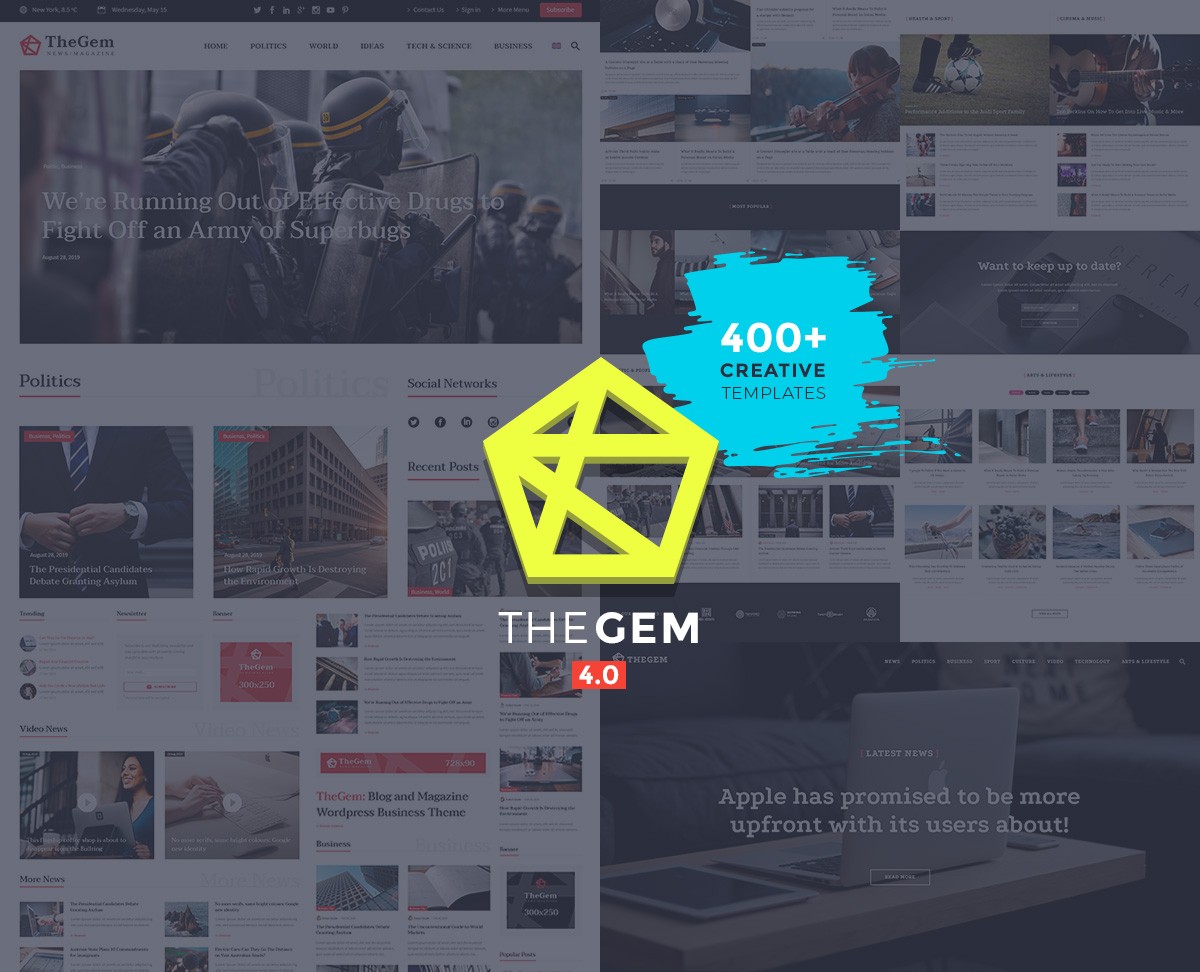 TheGem - tema WordPress per notizie veloci