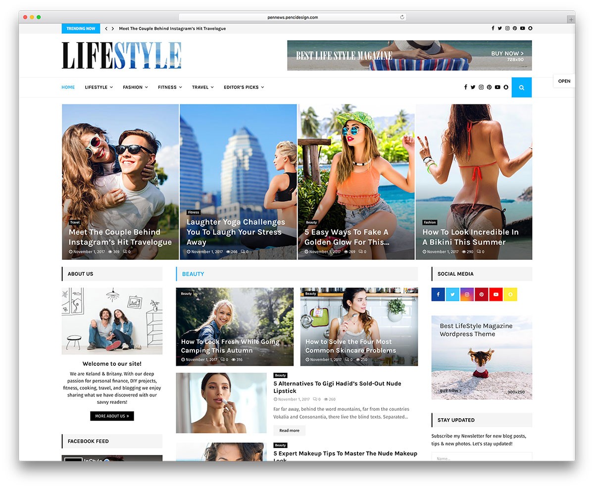temi WordPress per lo stile di vita