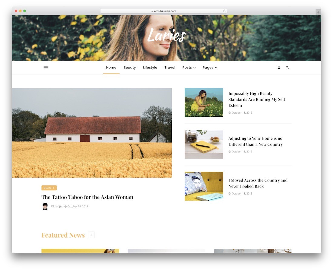 tema del blog di stile di vita ceris