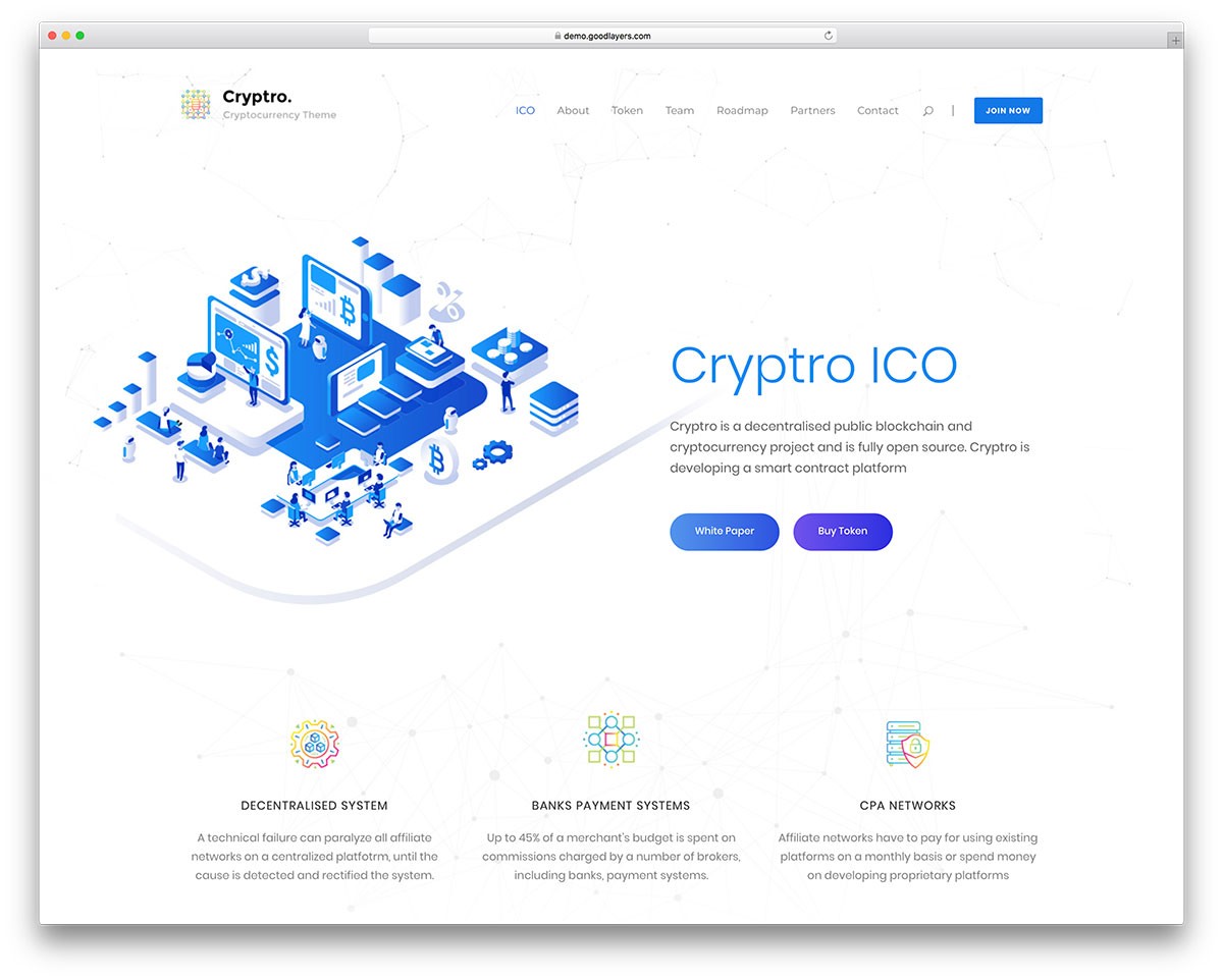 crypto - tema crypto bersih
