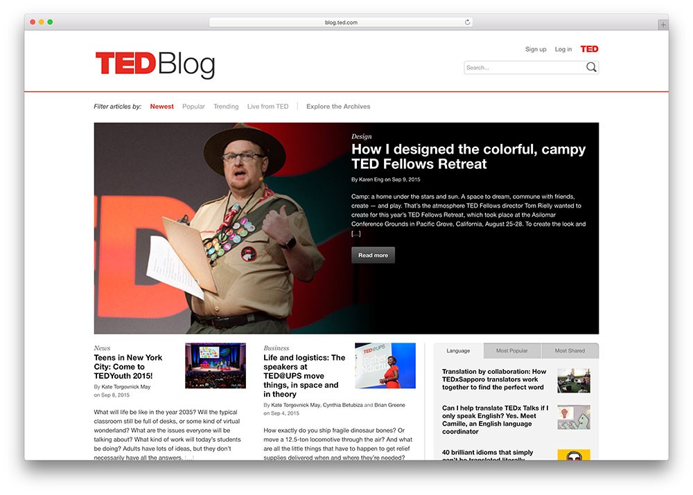 ted-simple-wordpress-博客