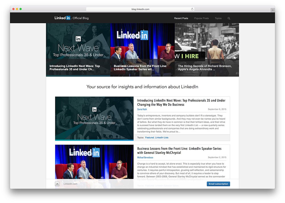 linkedin-corporate-wordpress-博客