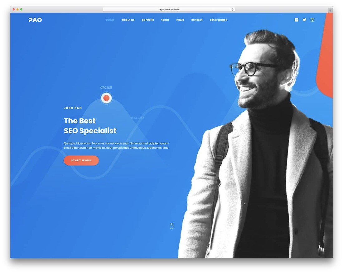 thème wordpress pao pour les programmeurs