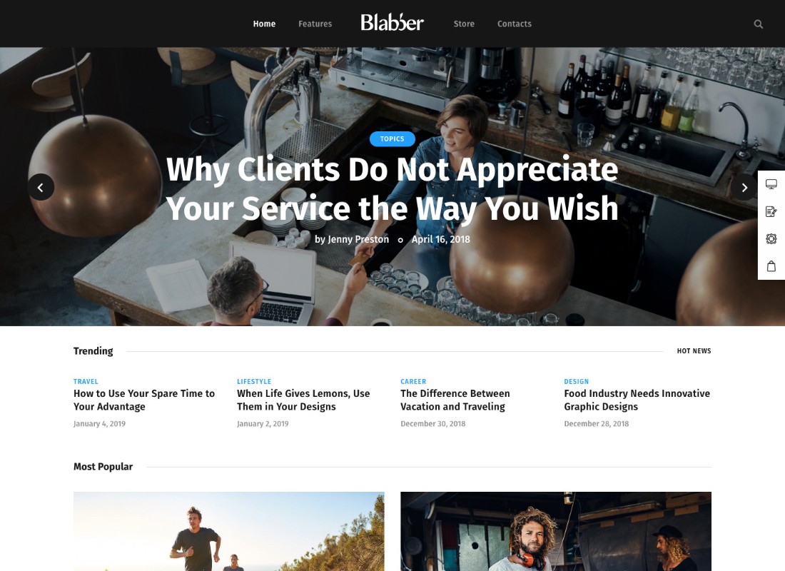 Blabber | All-in-One Elementor Blog i magazyn informacyjny Motyw WordPress + RTL