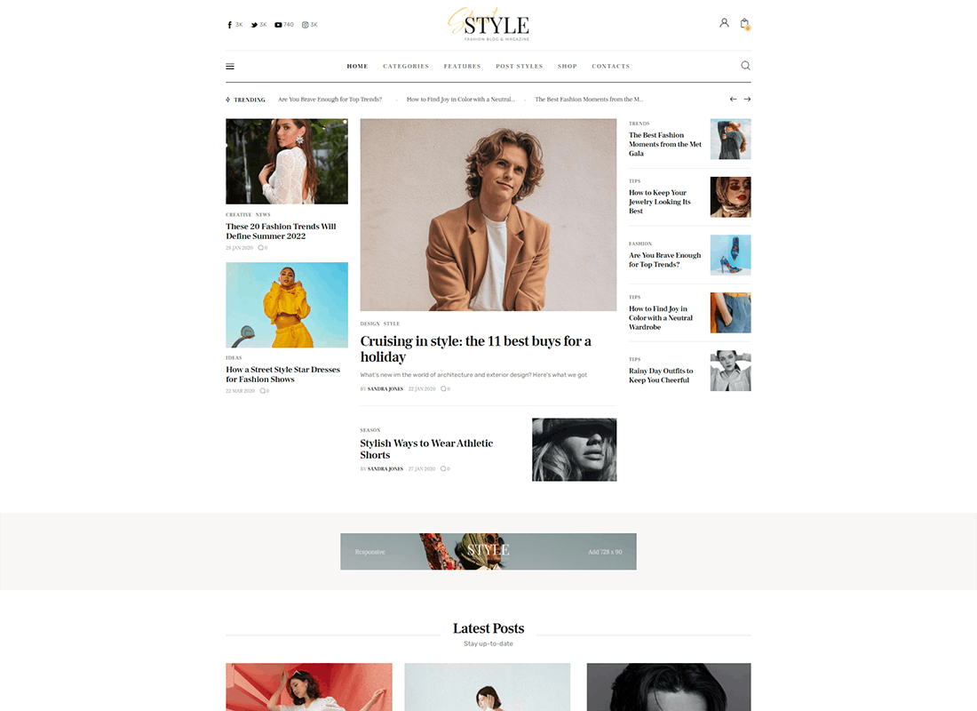 Styl uliczny — motyw WordPress na temat mody i stylu życia