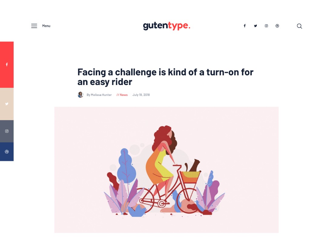 Typ Gutena | 100% Gutenberg Motyw WordPress dla nowoczesnego bloga