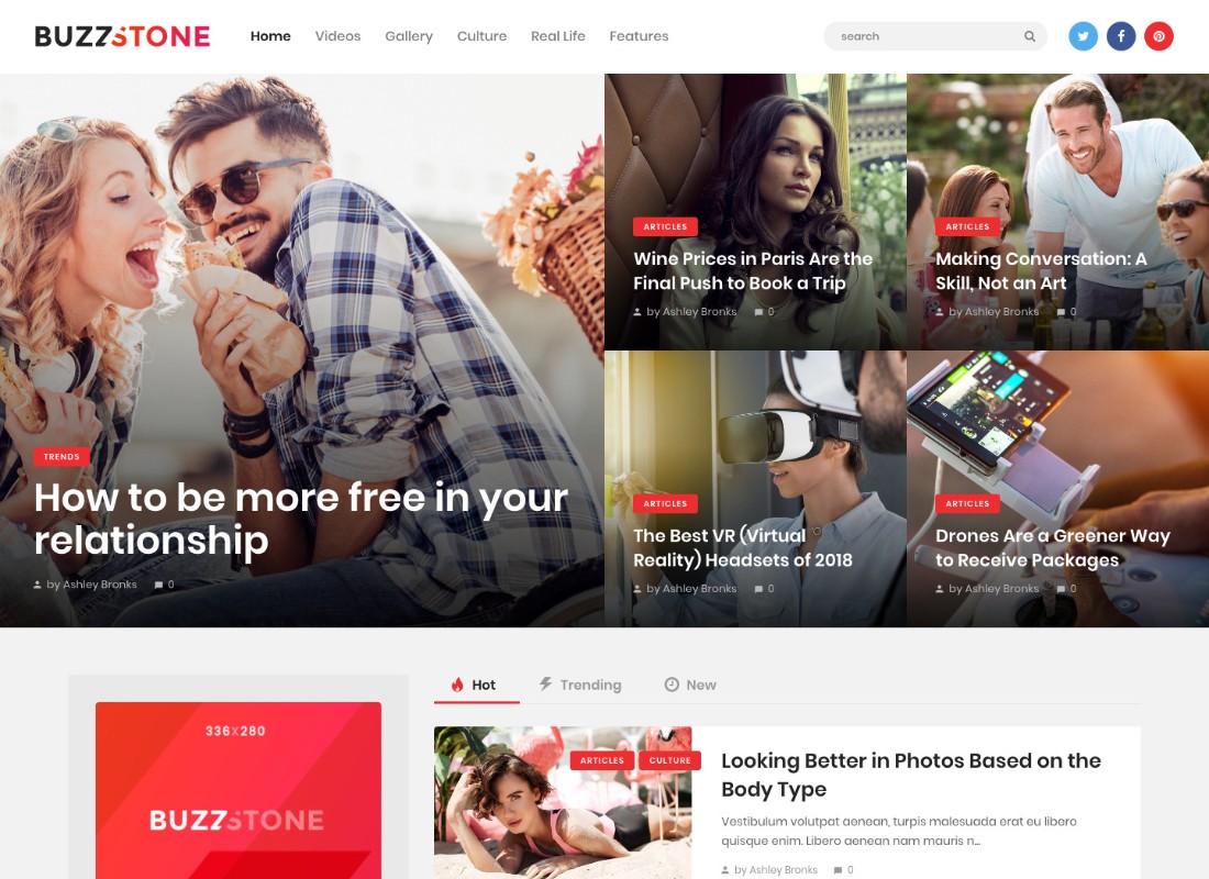 Kamień Buzz | Motyw WordPress na temat czasopism i wirusów