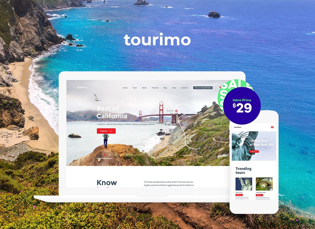 Tourimo - ธีม WordPress จองทัวร์