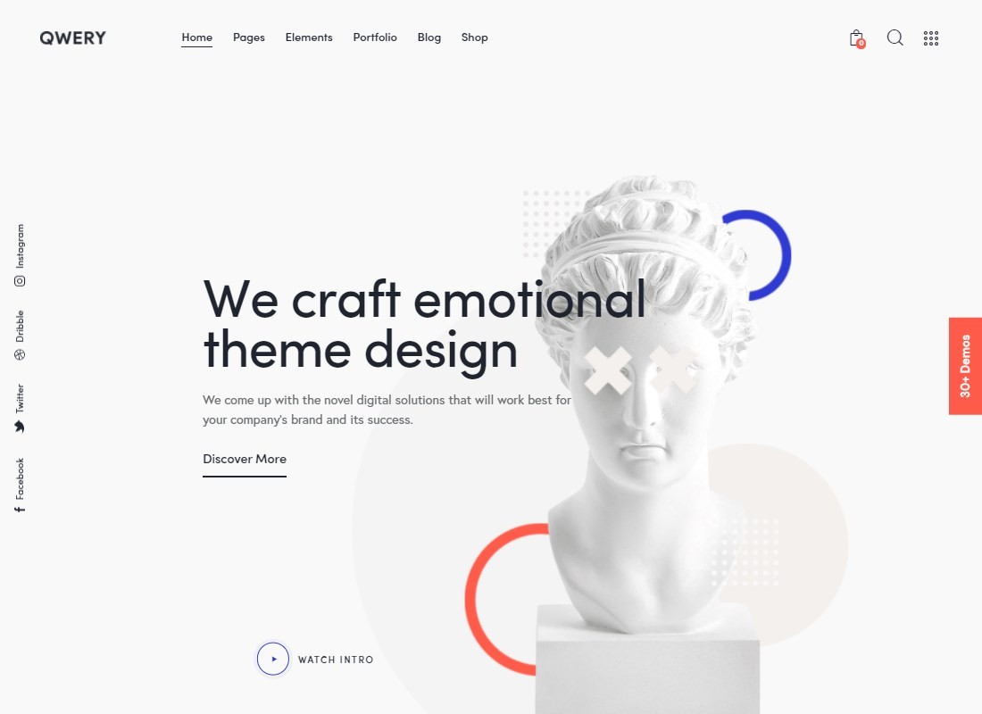 Qwery - ธีม WordPress ธุรกิจอเนกประสงค์ + RTL