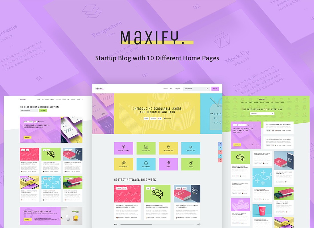 แม็กซิฟาย | การเริ่มต้นและบล็อกธุรกิจ WordPress Theme